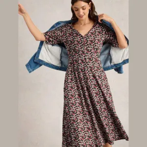 Megan Green Jersey Dress