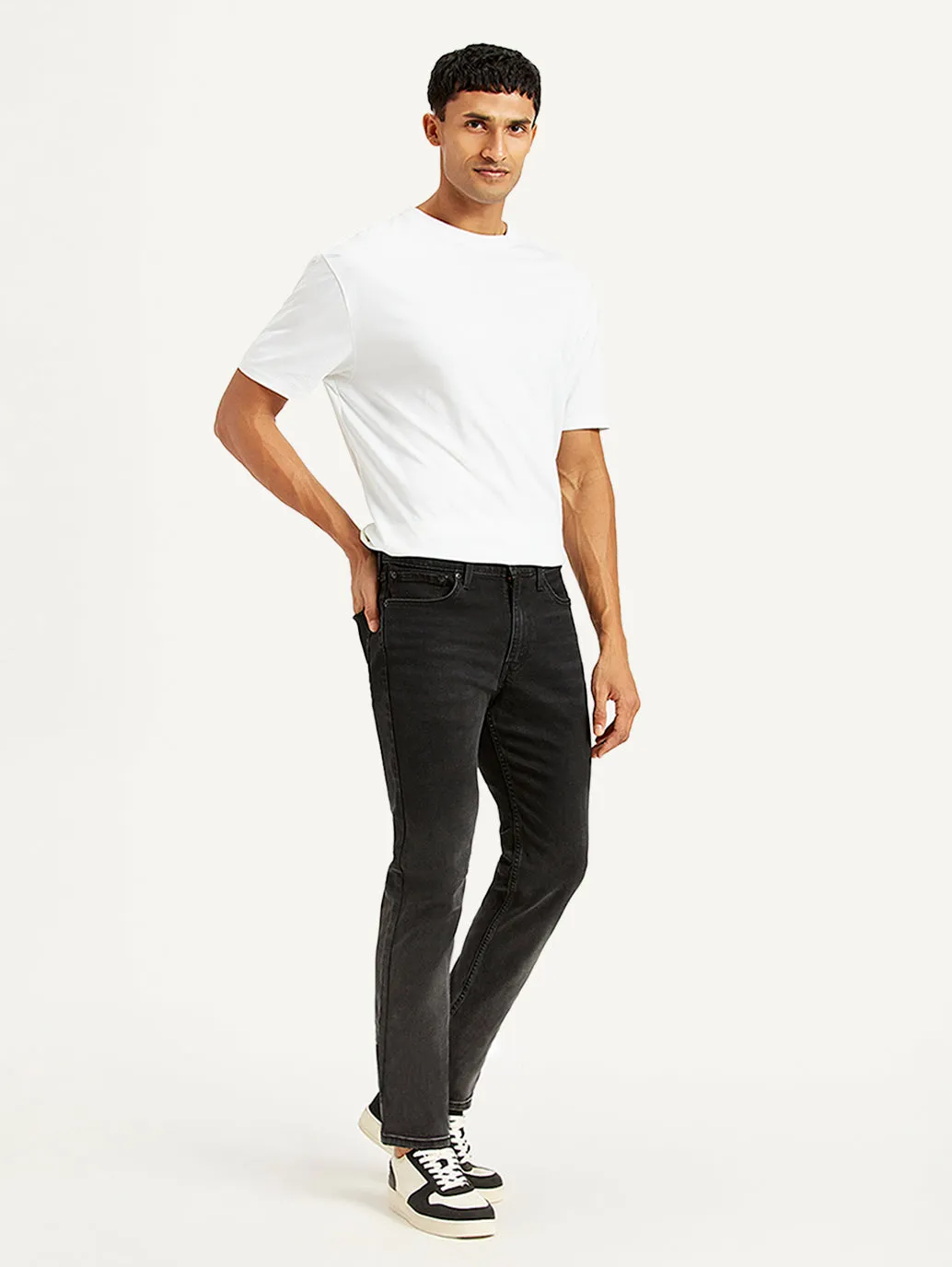 Men's 511 Black Slim Fit Mid Rise Jeans