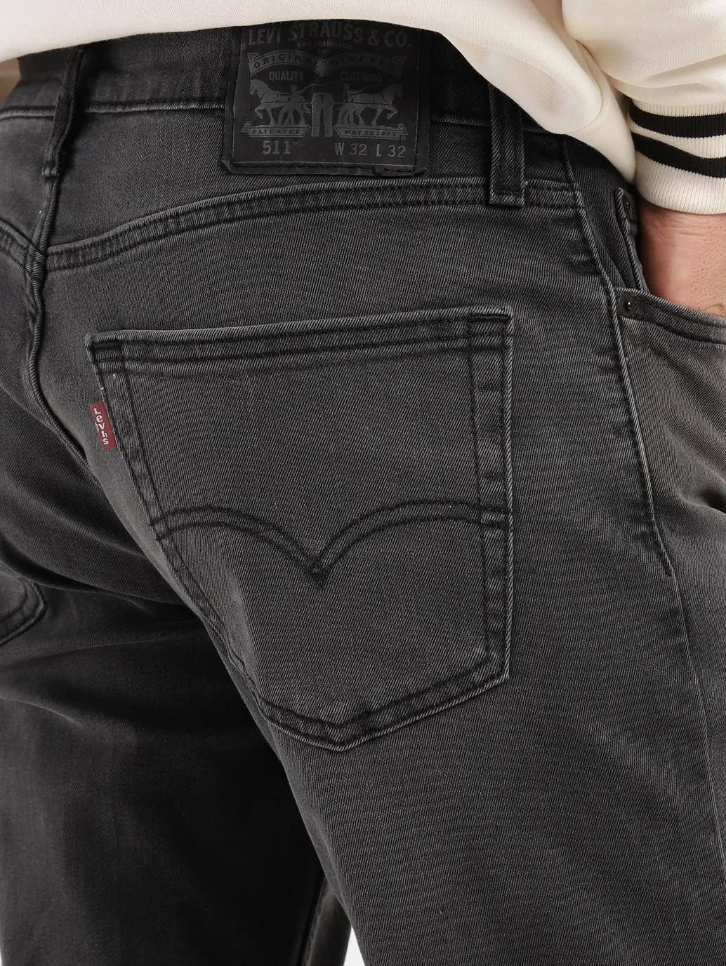 Men's 511 Black Slim Fit Mid Rise Jeans