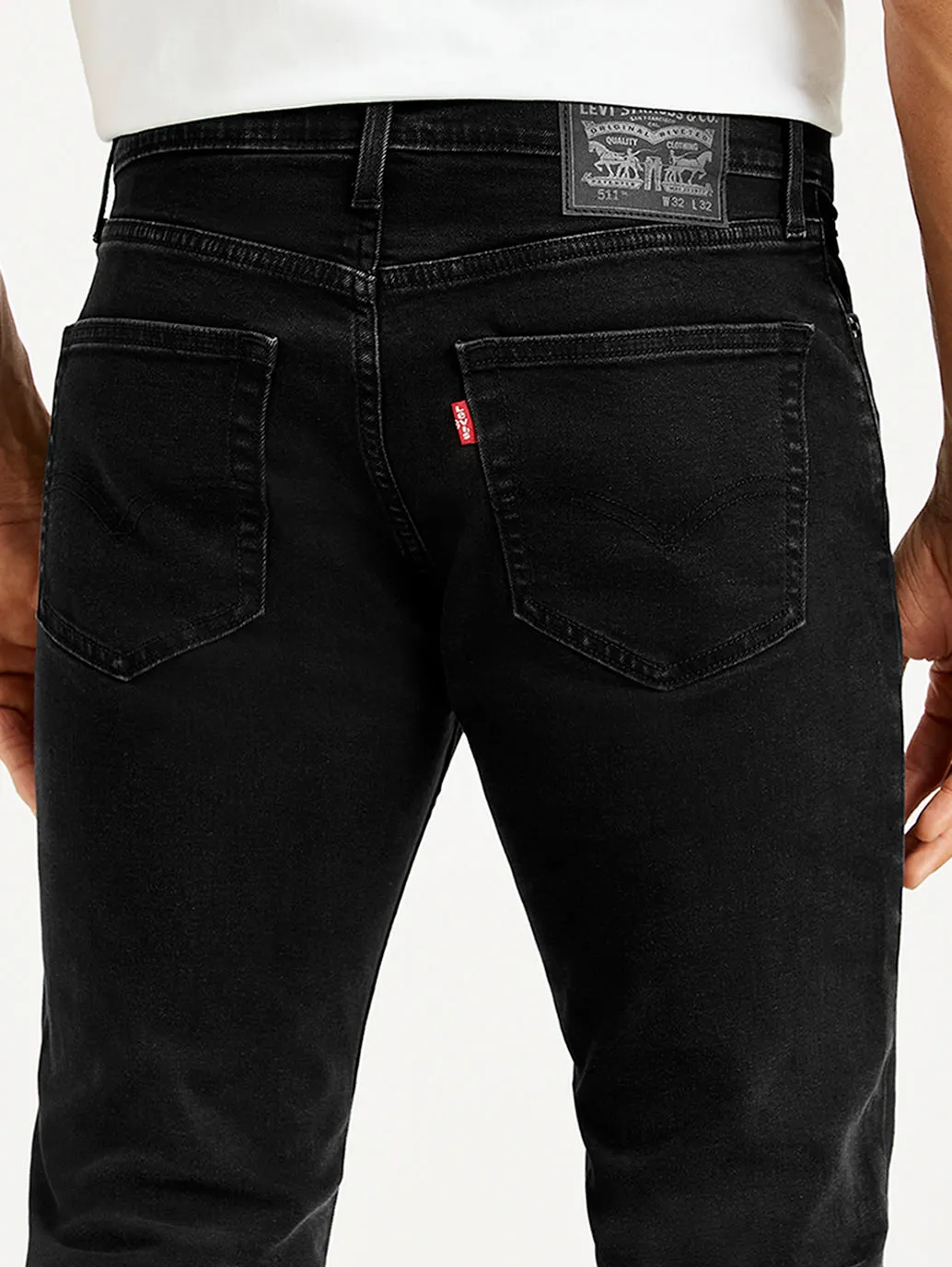 Men's 511 Black Slim Fit Mid Rise Jeans
