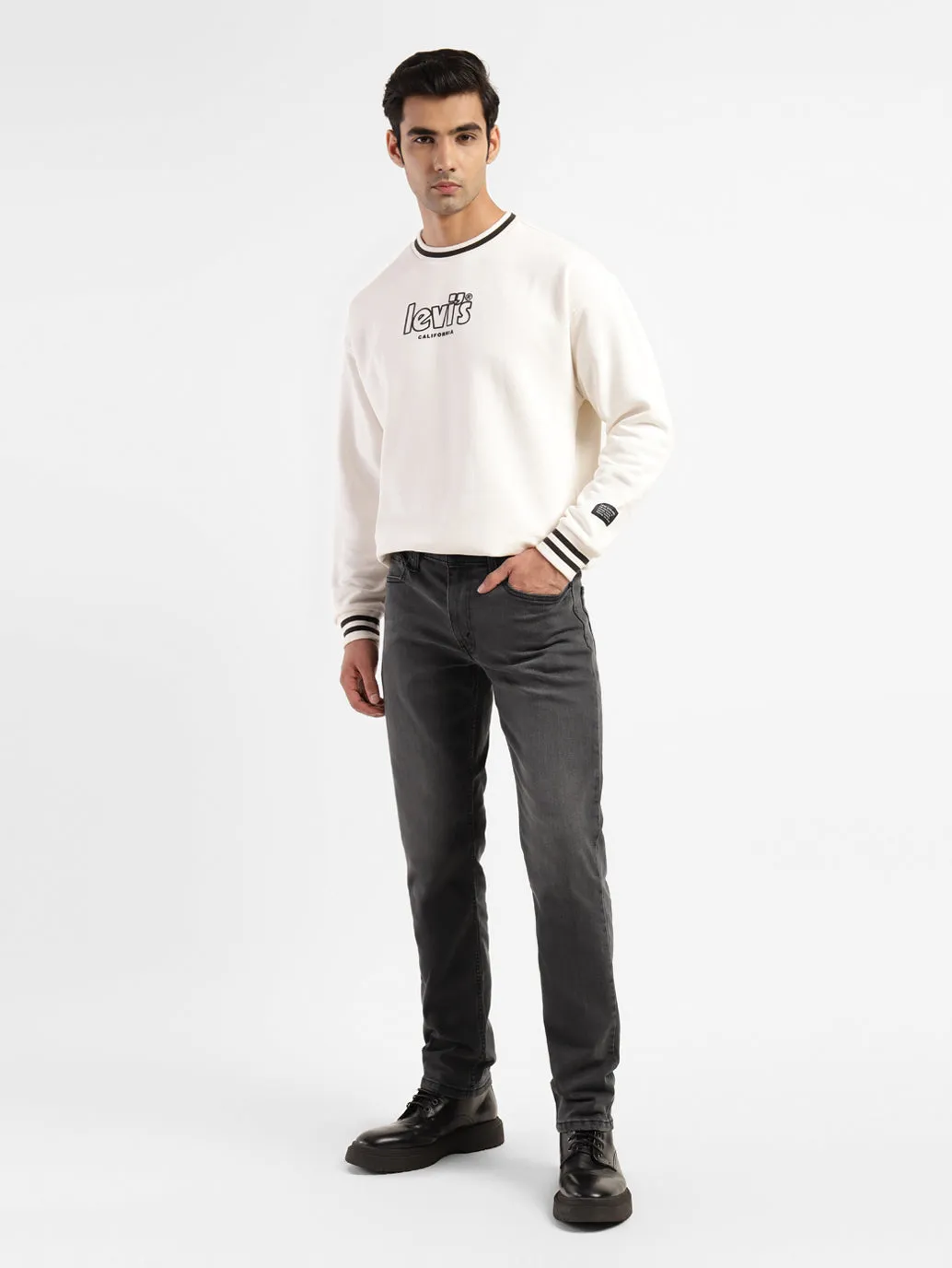 Men's 511 Black Slim Fit Mid Rise Jeans