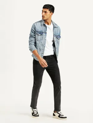 Men's 511 Black Slim Fit Mid Rise Jeans