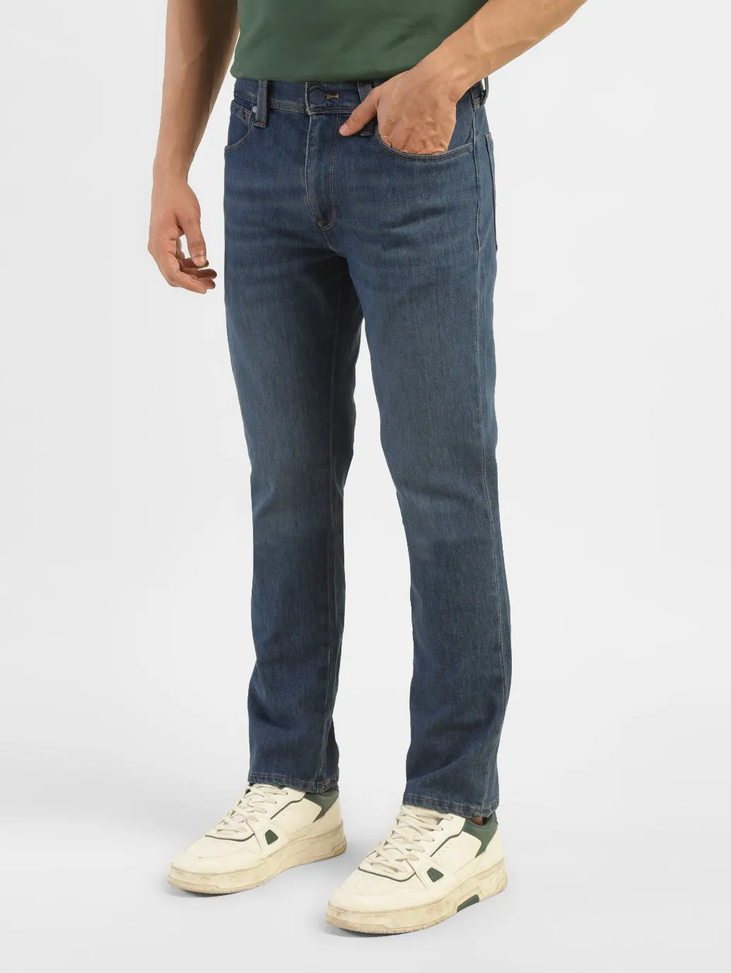 Men's 511 Blue Slim Fit Mid Rise Jeans