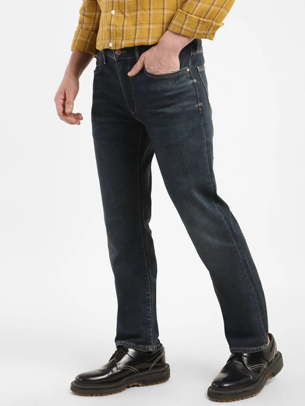 Men's 511 Blue Slim Fit Mid Rise Jeans