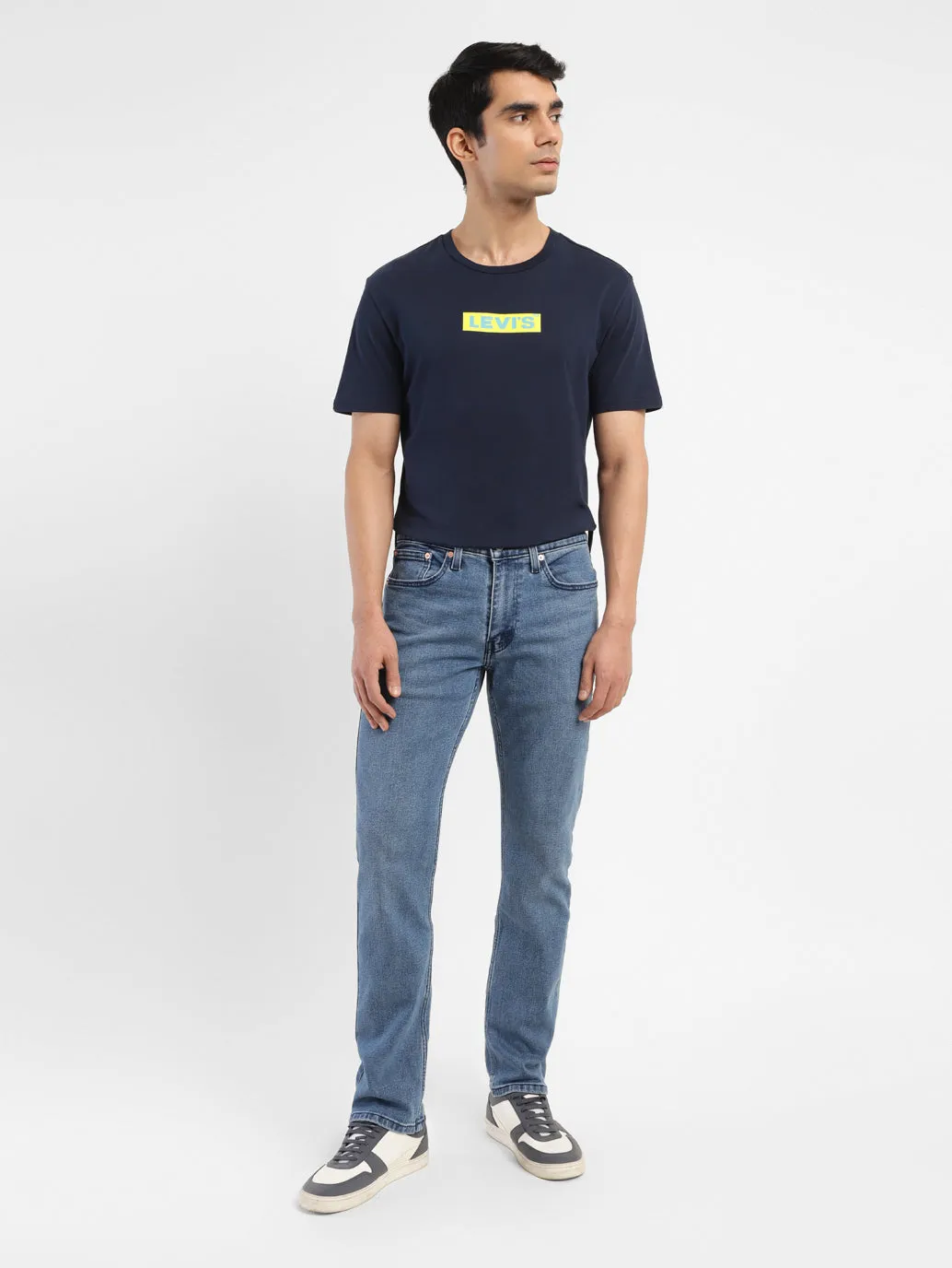 Men's 511 Blue Slim Fit Mid Rise Jeans