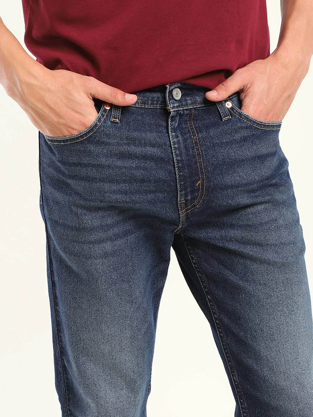 Men's 511 Blue Slim Fit Mid Rise Jeans