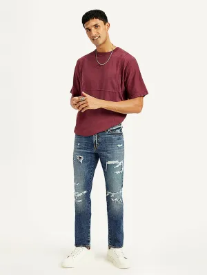 Men's 511 Blue Slim Fit Mid Rise Jeans