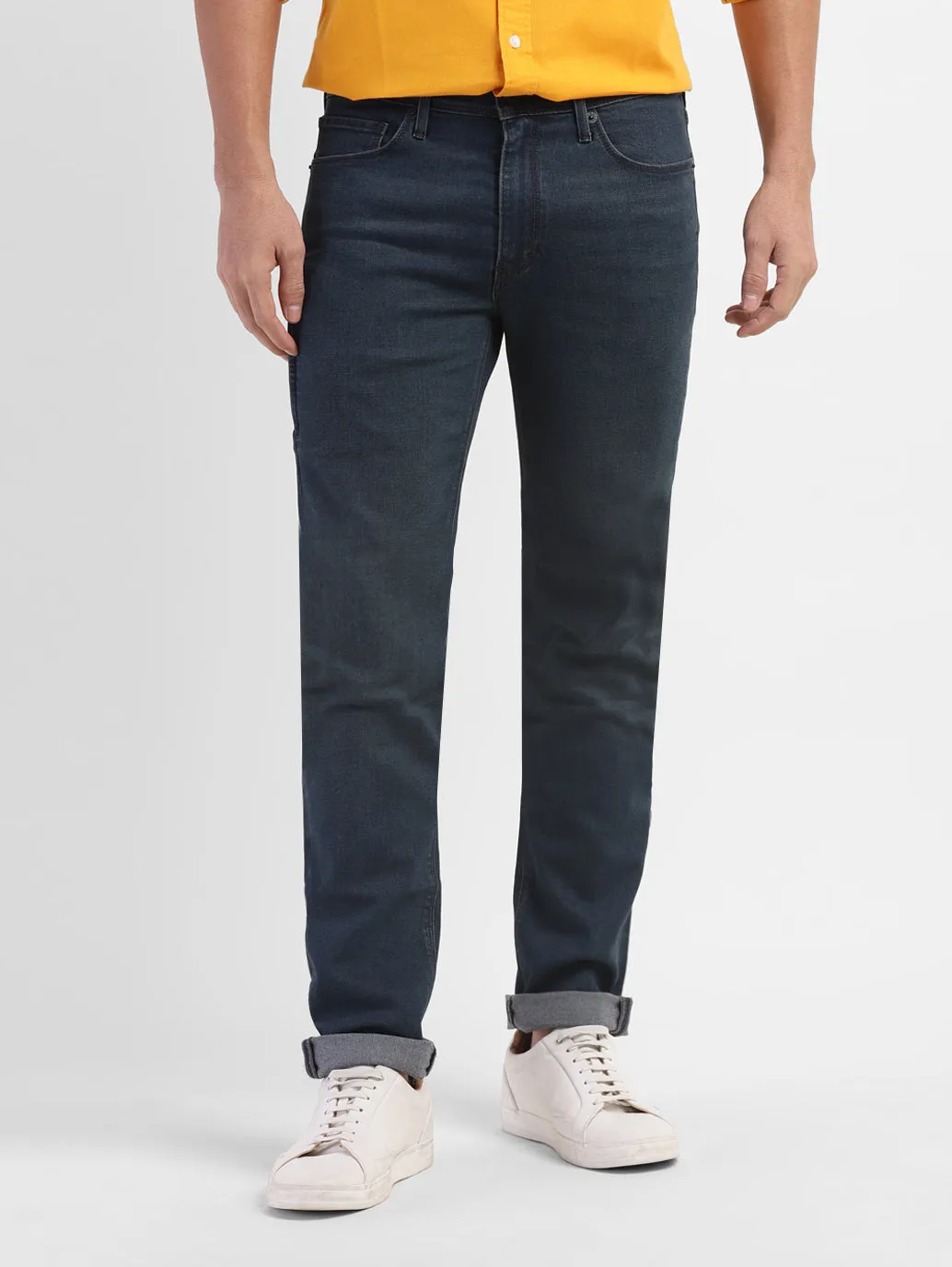 Men's 511 Blue Slim Fit Mid Rise Jeans