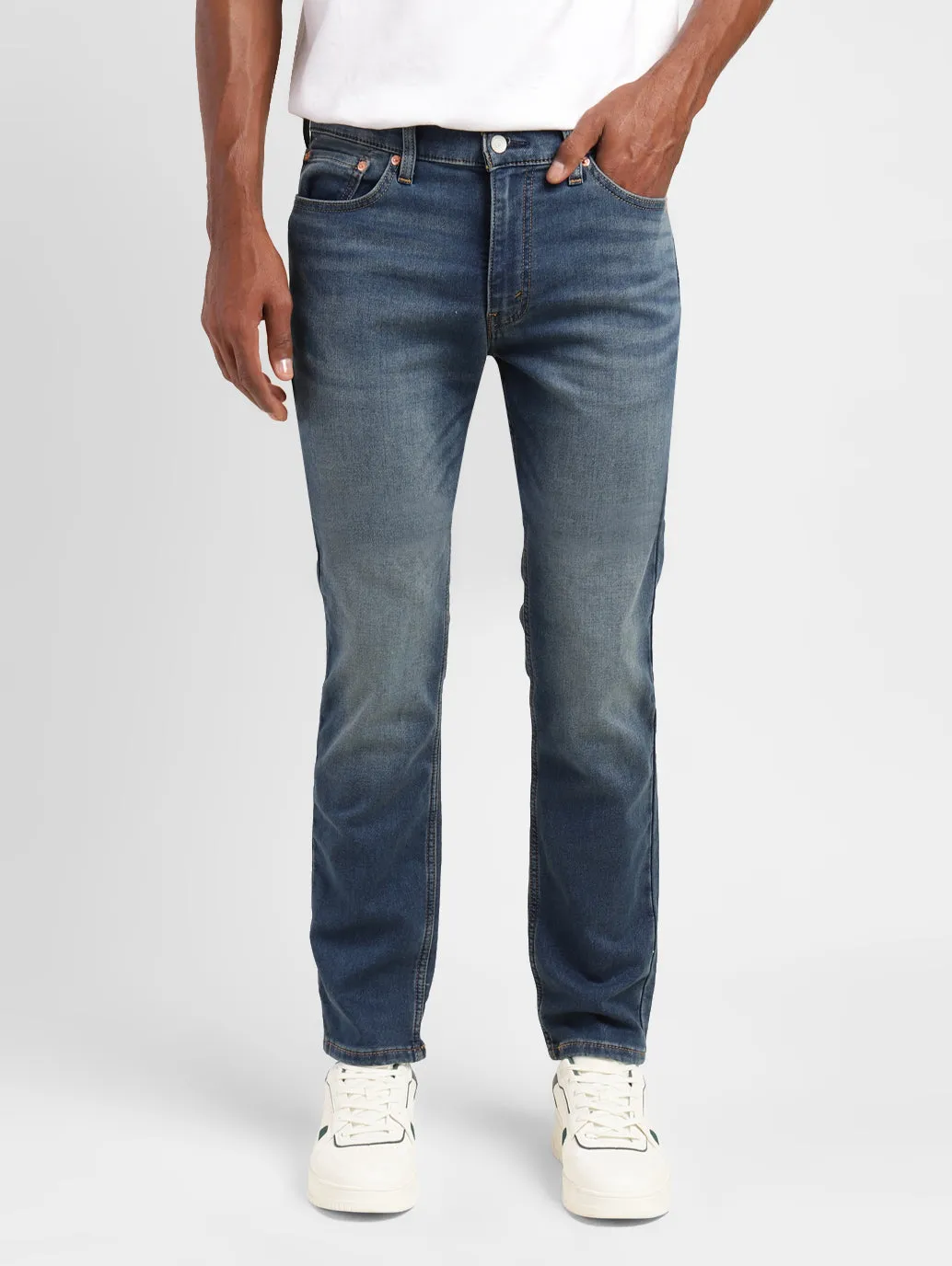 Men's 511 Blue Slim Fit Mid Rise Jeans