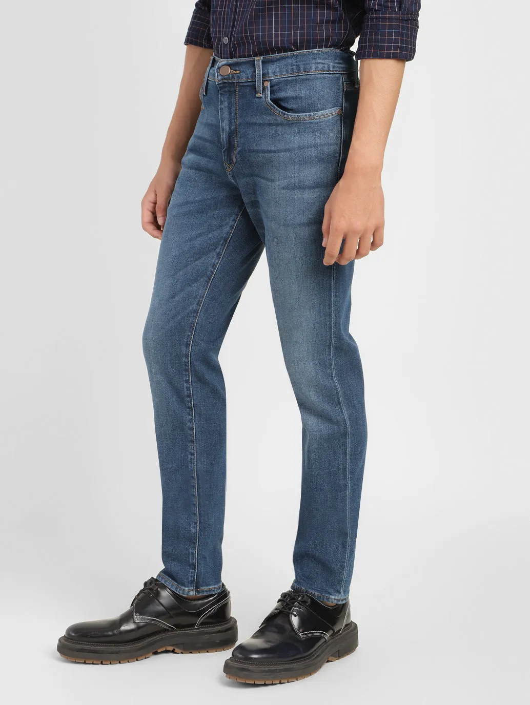 Men's 511 Blue Slim Fit Mid Rise Jeans