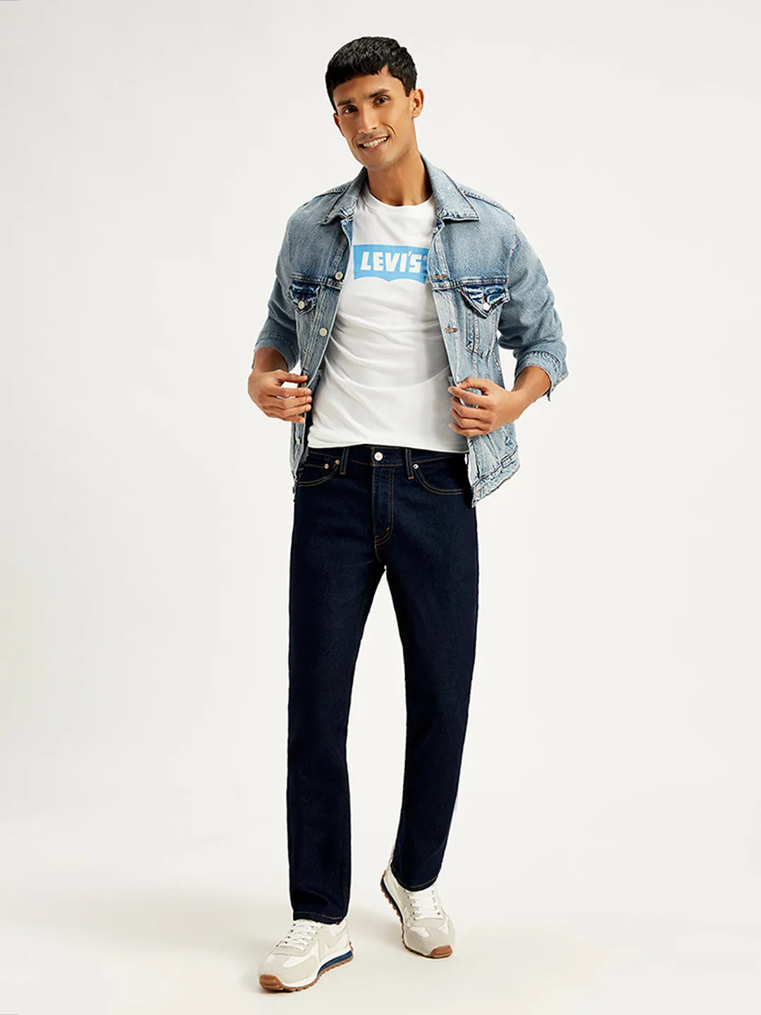 Men's 511 Blue Slim Fit Mid Rise Jeans