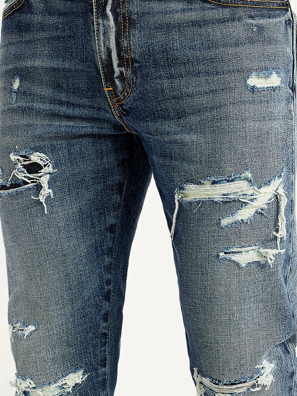Men's 511 Blue Slim Fit Mid Rise Jeans