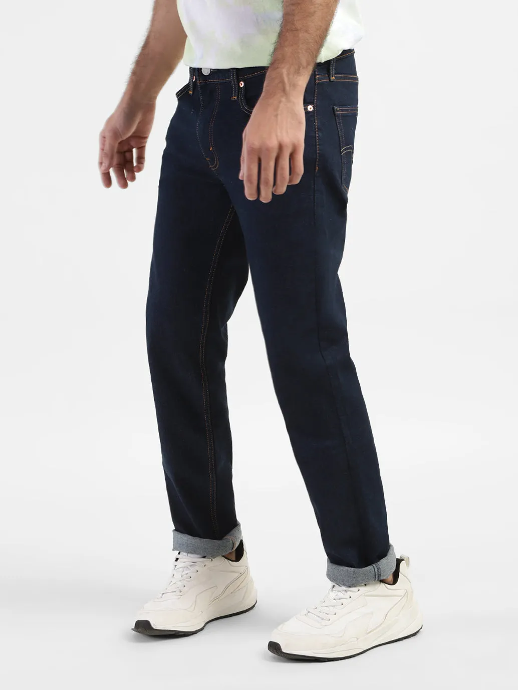Men's 511 Blue Slim Fit Mid Rise Jeans