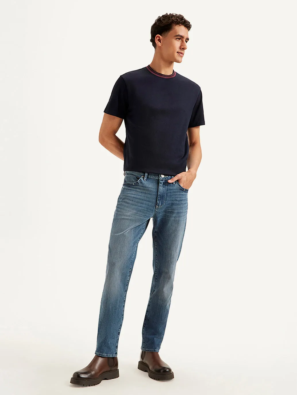 Men's 511 Blue Slim Fit Mid Rise Jeans