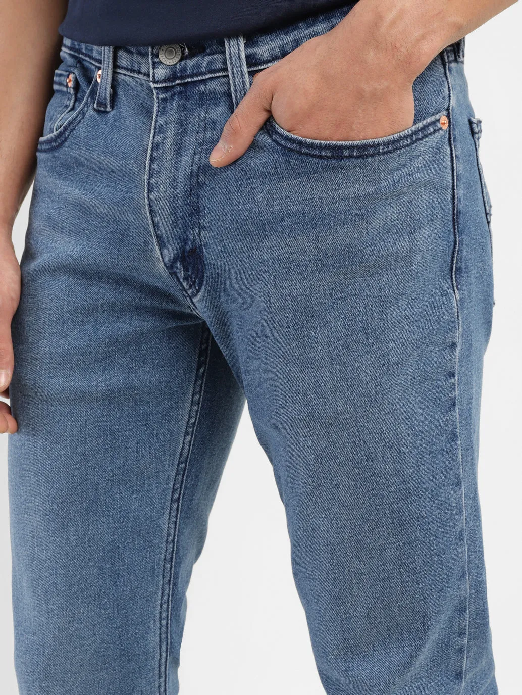 Men's 511 Blue Slim Fit Mid Rise Jeans