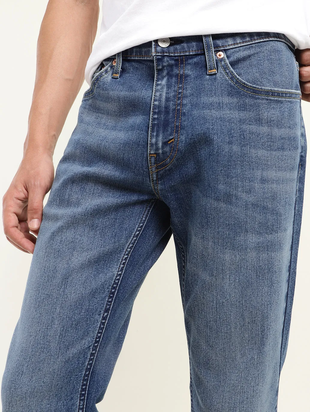 Men's 511 Blue Slim Fit Mid Rise Jeans