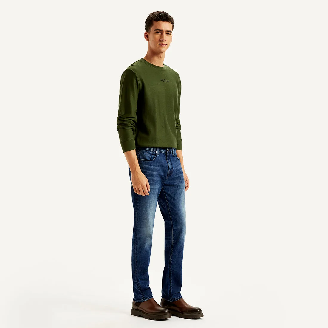 Men's 511 Blue Slim Fit Mid Rise Jeans