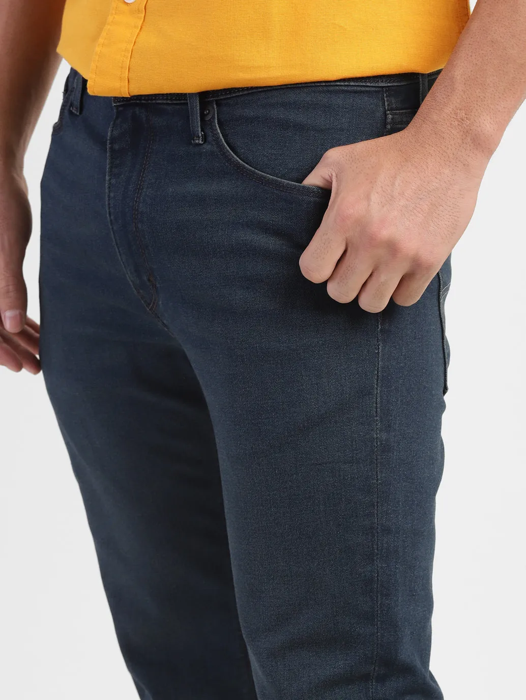 Men's 511 Blue Slim Fit Mid Rise Jeans