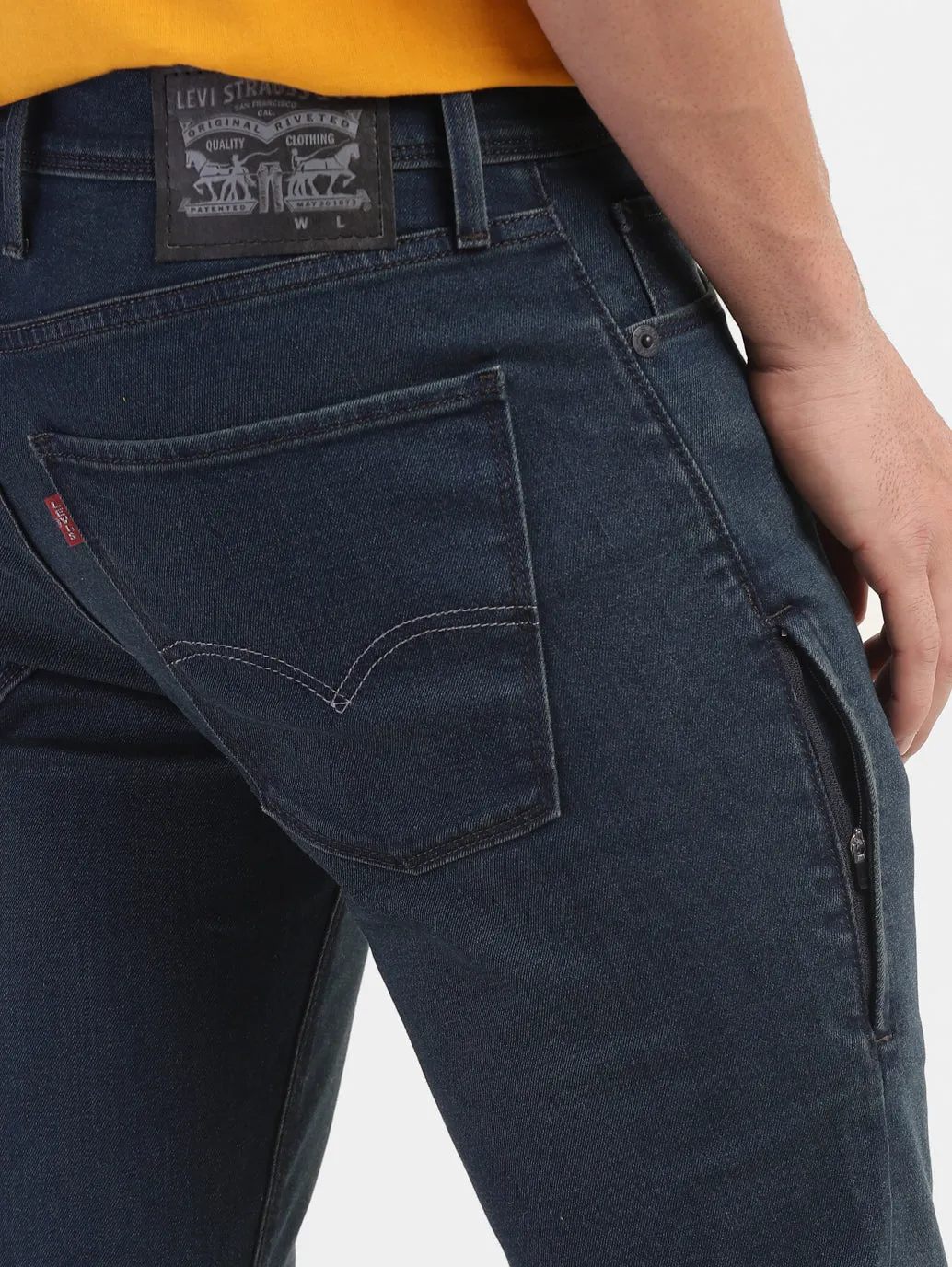 Men's 511 Blue Slim Fit Mid Rise Jeans