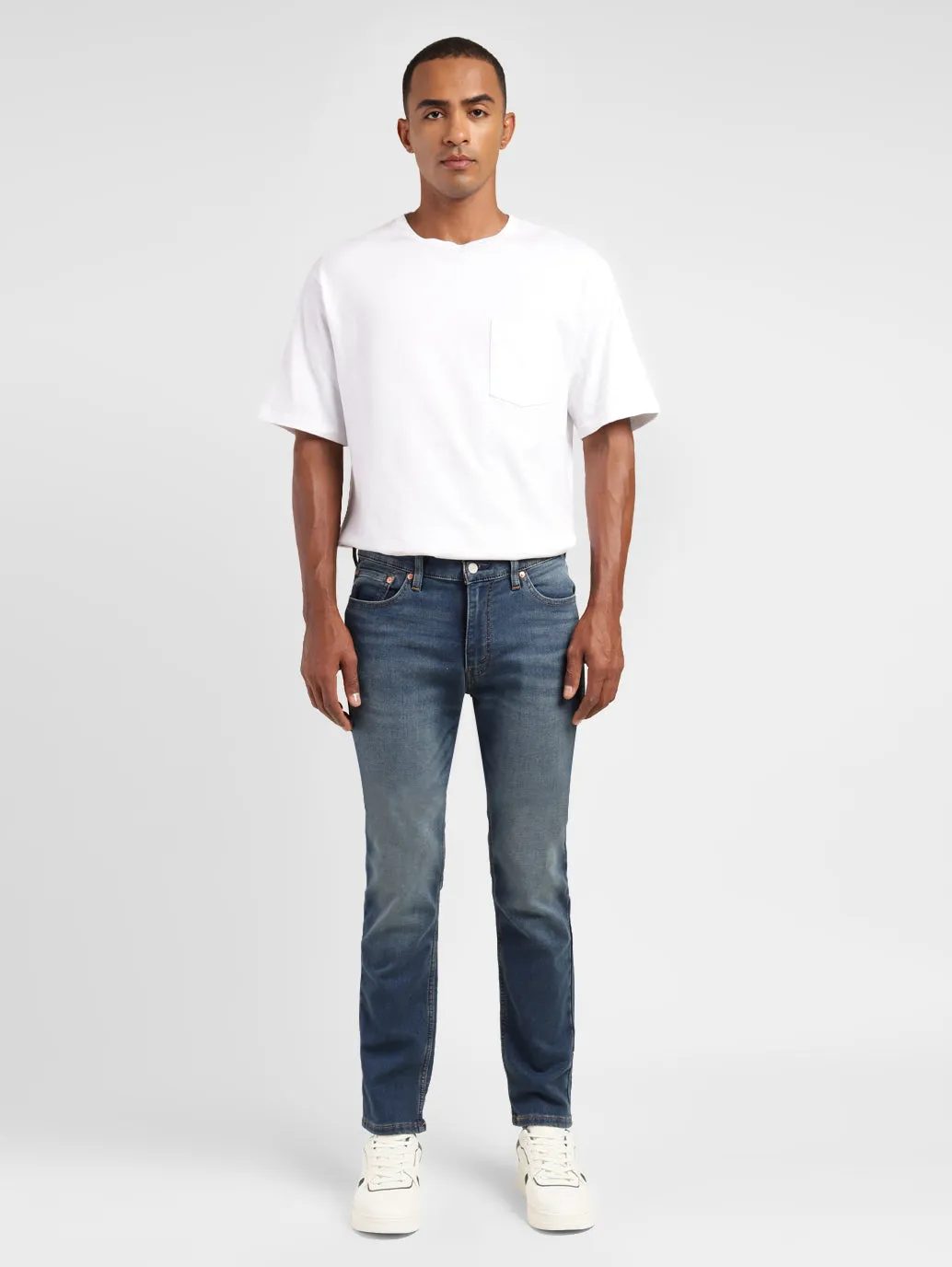 Men's 511 Blue Slim Fit Mid Rise Jeans