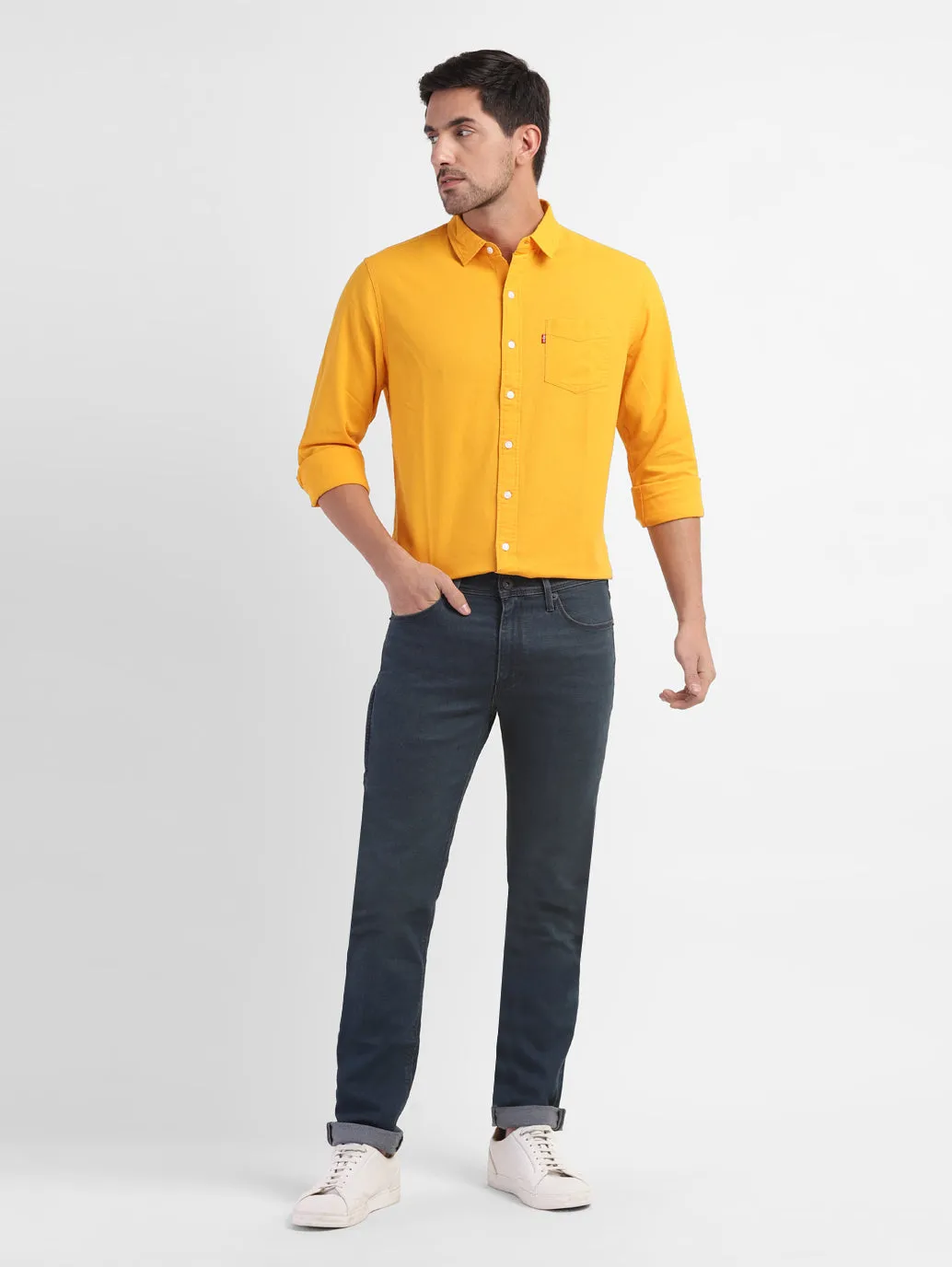 Men's 511 Blue Slim Fit Mid Rise Jeans