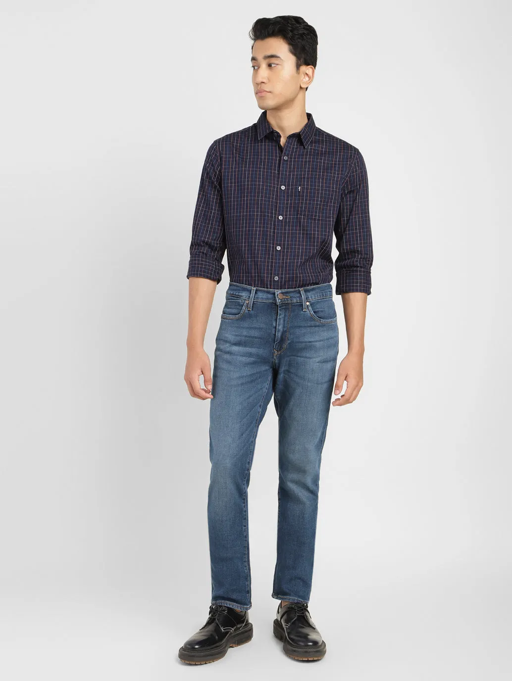 Men's 511 Blue Slim Fit Mid Rise Jeans