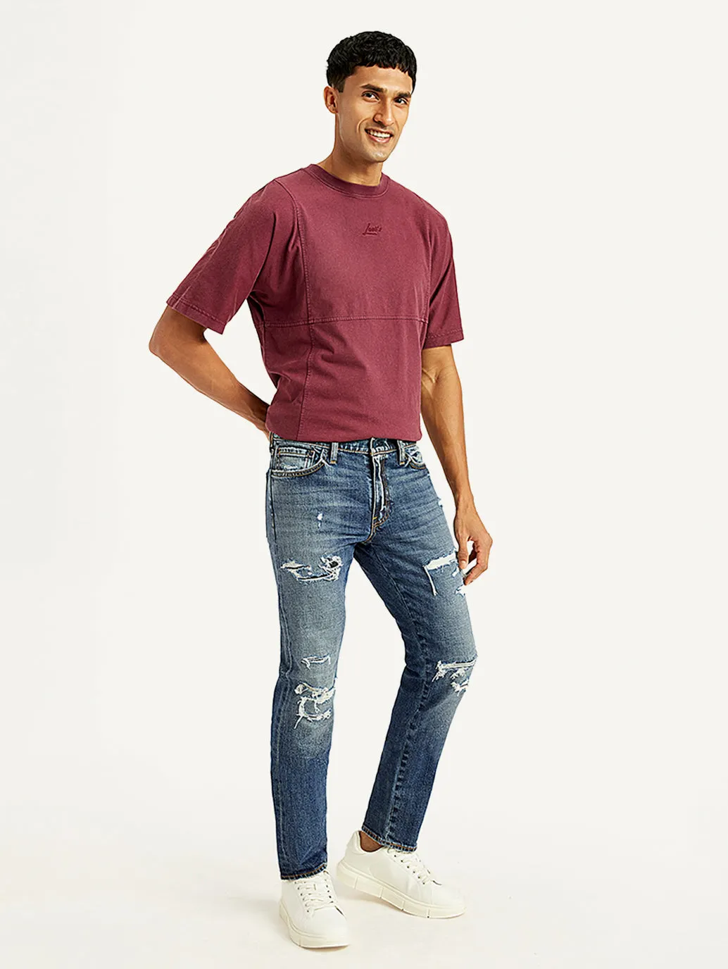 Men's 511 Blue Slim Fit Mid Rise Jeans