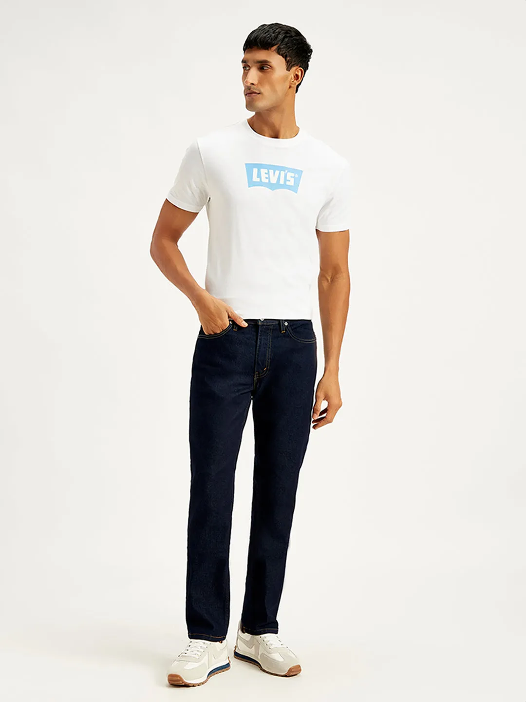 Men's 511 Blue Slim Fit Mid Rise Jeans