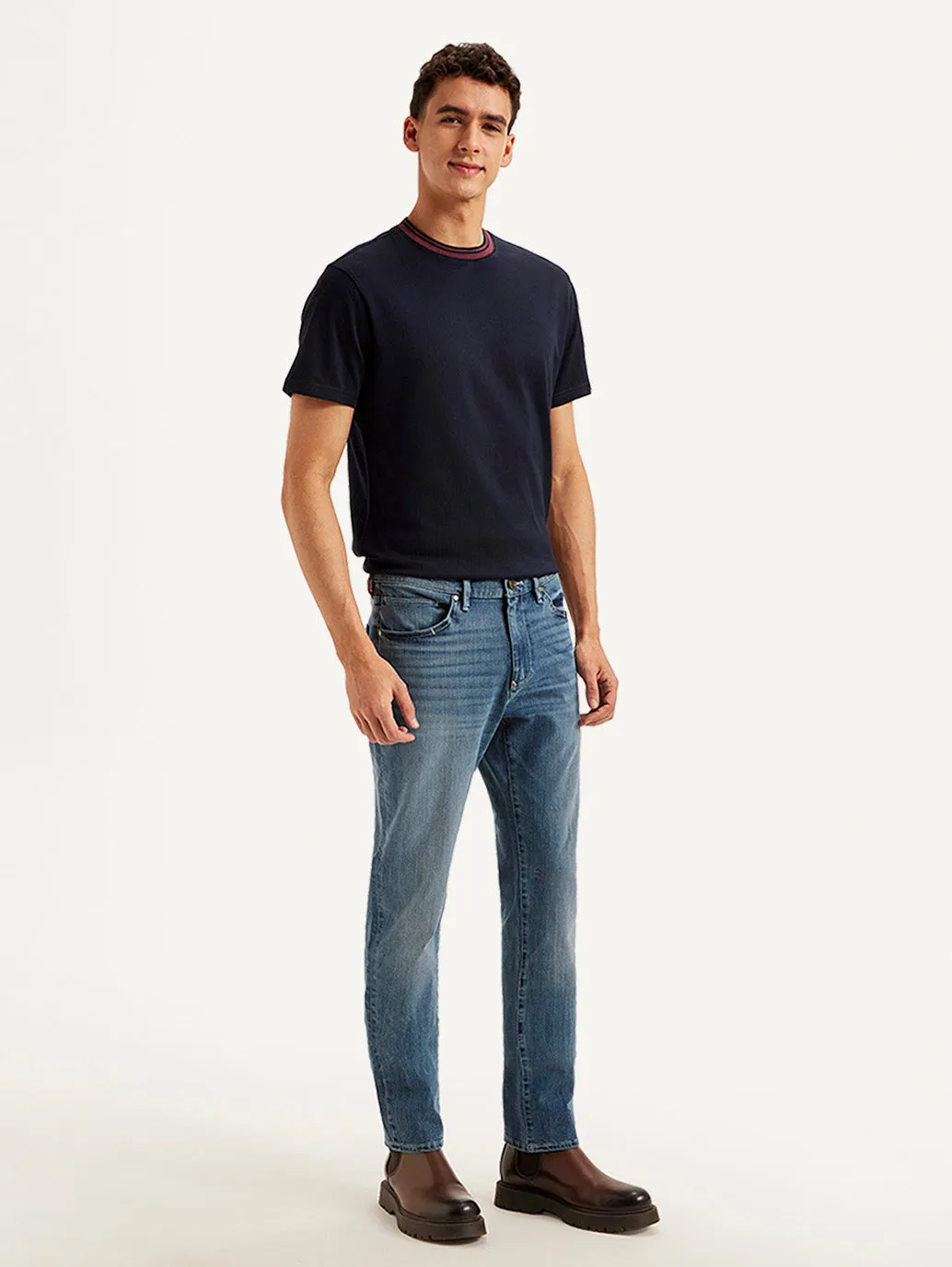 Men's 511 Blue Slim Fit Mid Rise Jeans