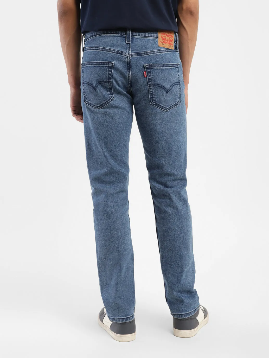 Men's 511 Blue Slim Fit Mid Rise Jeans