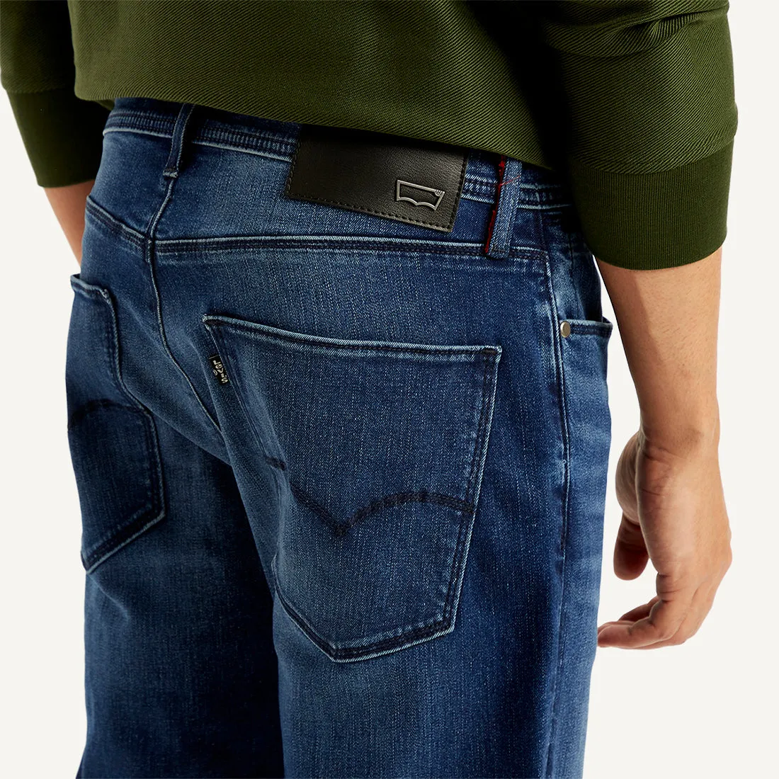 Men's 511 Blue Slim Fit Mid Rise Jeans