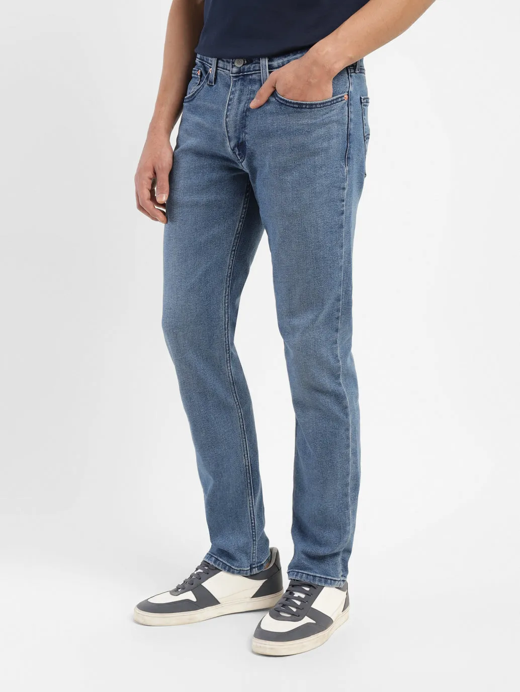 Men's 511 Blue Slim Fit Mid Rise Jeans