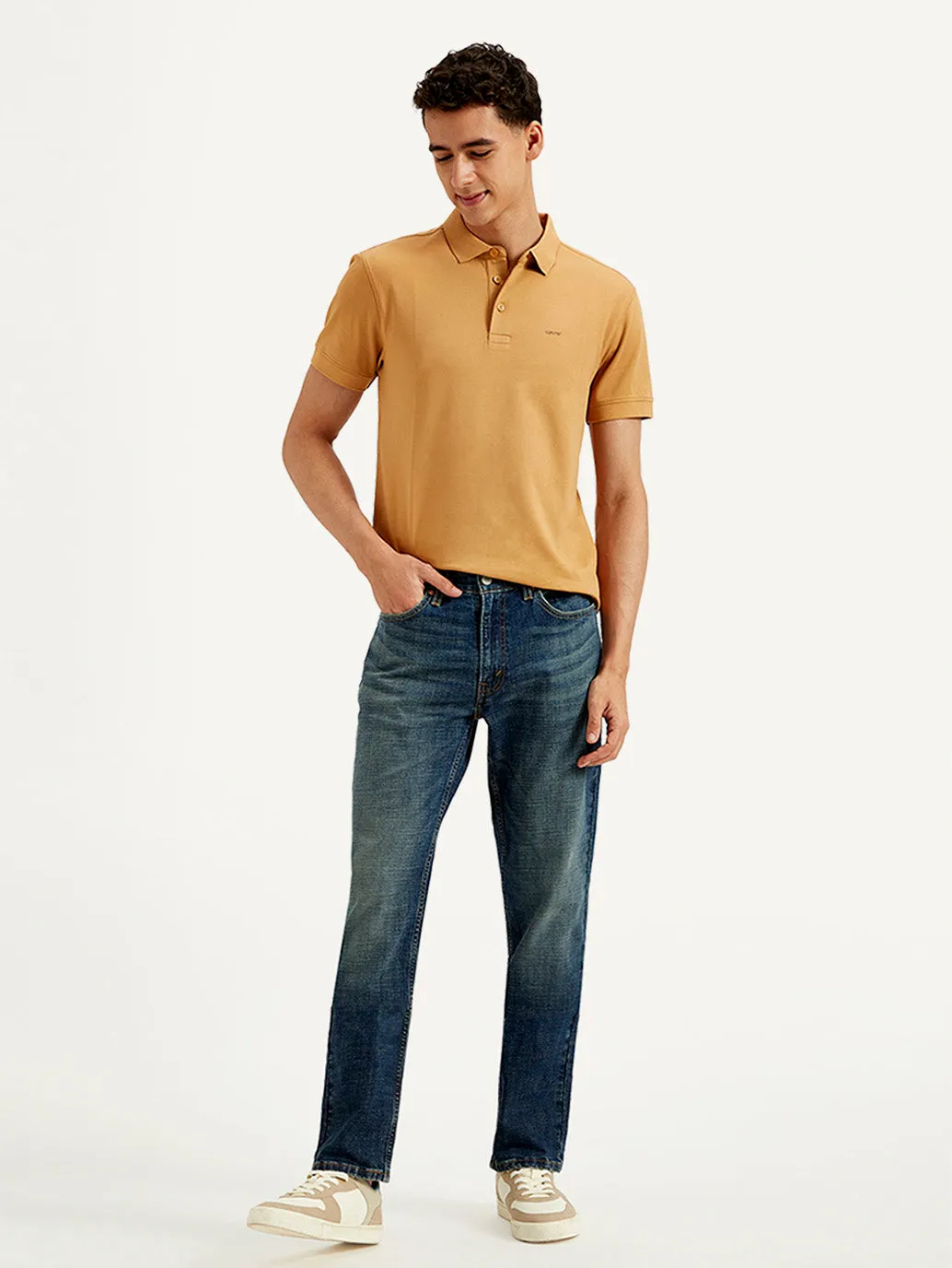 Men's 511 Dark Blue Slim Fit Mid Rise Jeans