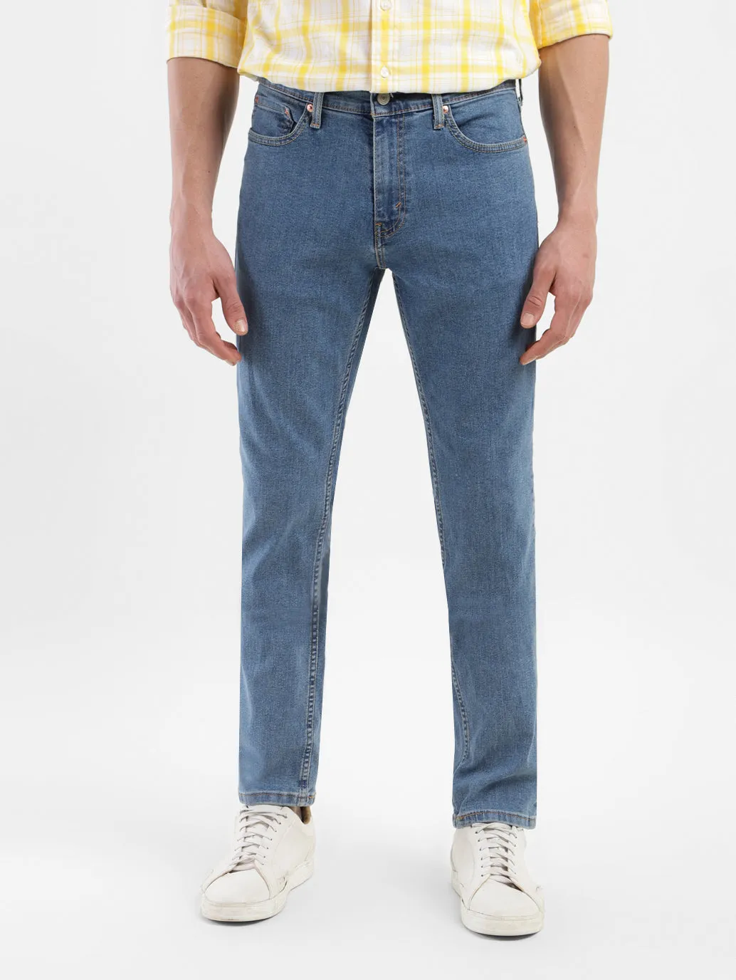 Men's 511 Dark Blue Slim Fit Mid Rise Jeans