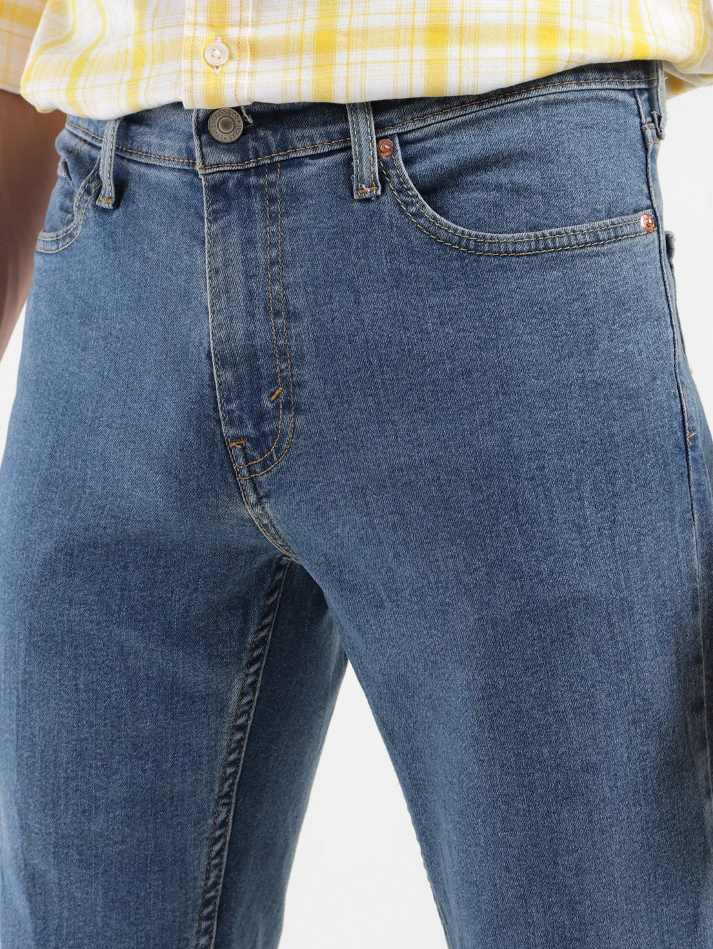 Men's 511 Dark Blue Slim Fit Mid Rise Jeans