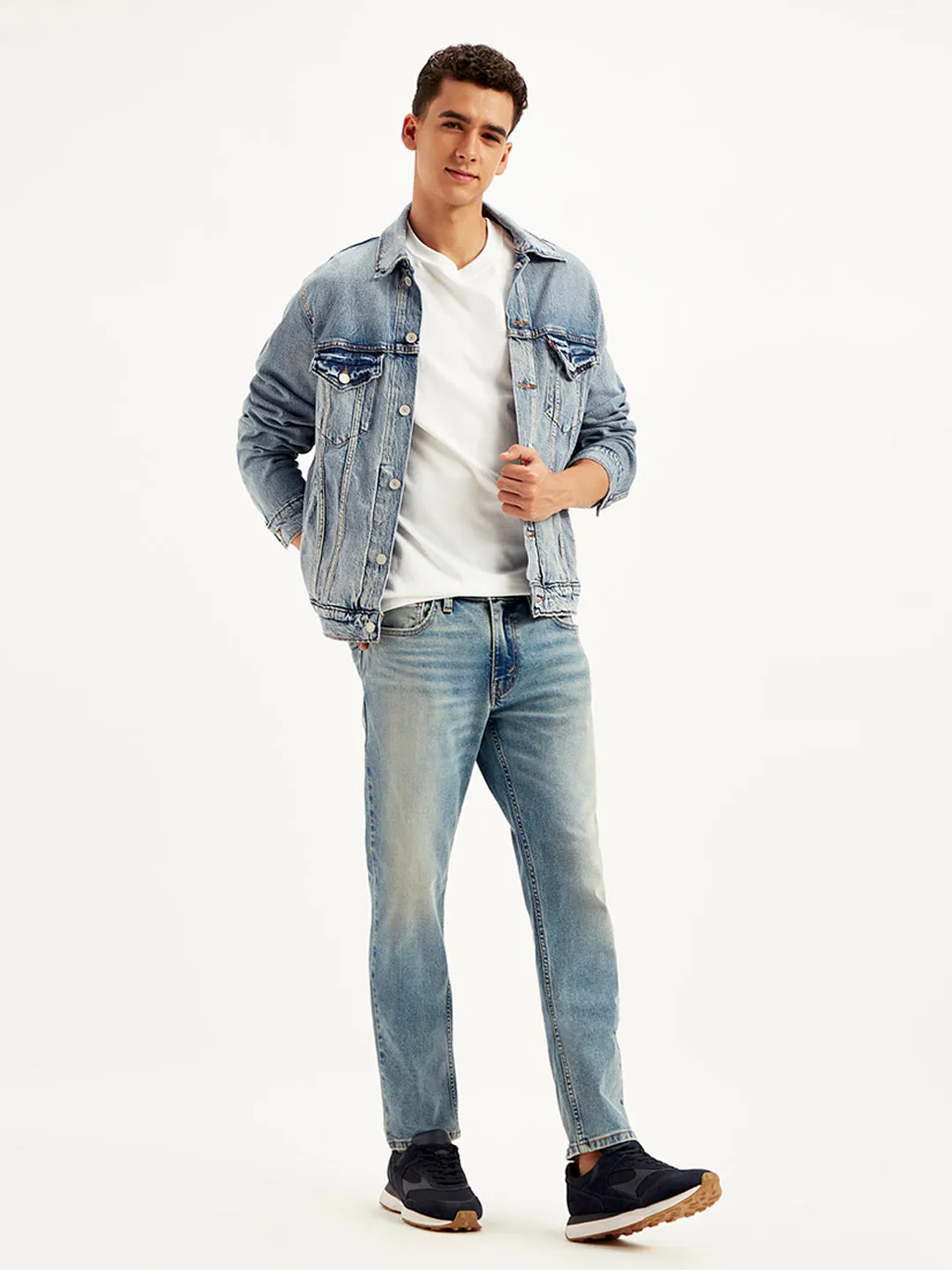 Men's 511 Light Blue Slim Fit Mid Rise Jeans