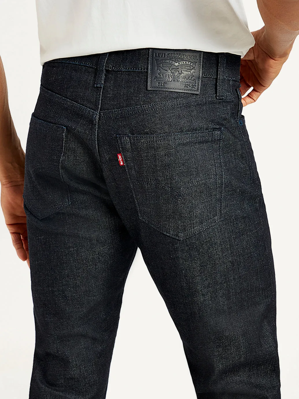 Men's 511 Navy Blue Slim Fit Mid Rise Jeans