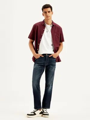 Men's 511 Navy Blue Slim Fit Mid Rise Jeans