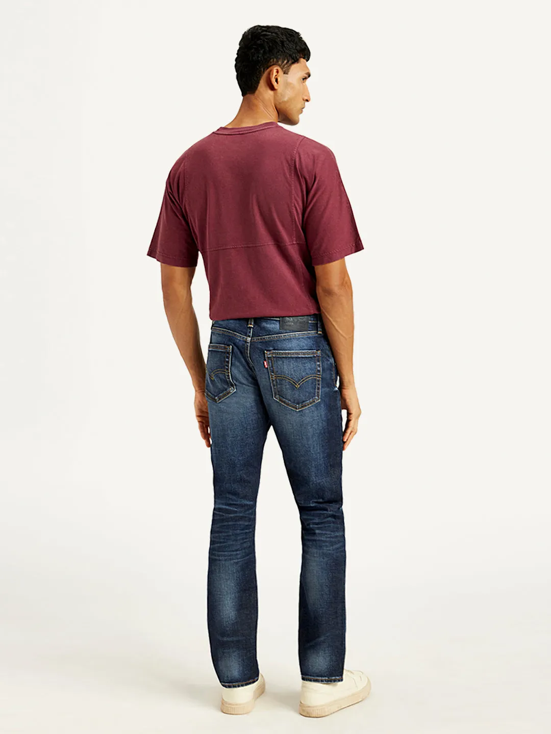 Men's 511 Navy Blue Slim Fit Mid Rise Jeans