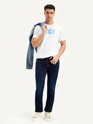 Men's 511 Navy Blue Slim Fit Mid Rise Jeans
