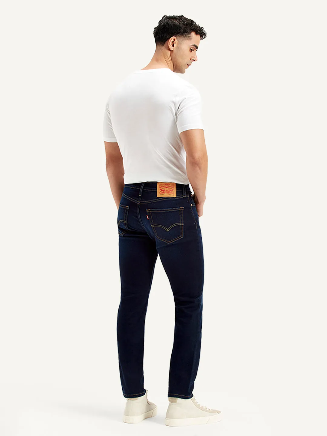 Men's 511 Navy Blue Slim Fit Mid Rise Jeans
