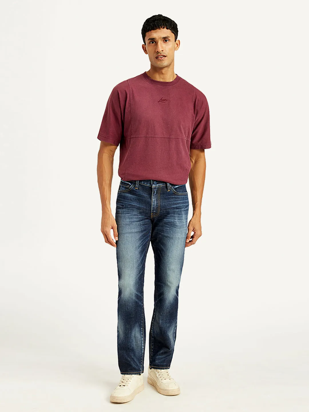 Men's 511 Navy Blue Slim Fit Mid Rise Jeans