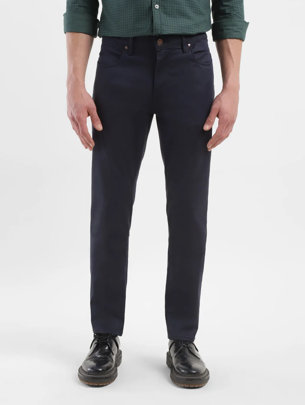 Men's 511 Navy Blue Slim Fit Mid Rise Jeans