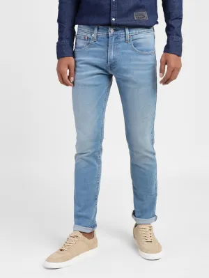 Men's 65504 Blue Skinny Fit Mid Rise Jeans