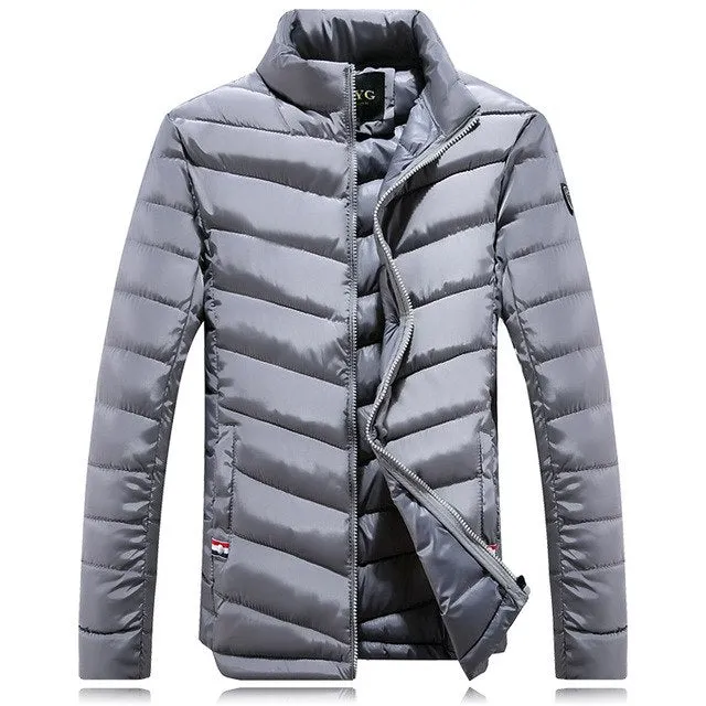 Men's down jacket New Winter parkas Down Coat Men Duck Down Jacket Coats Men Fashi onable stand Thin Warm White Duck Down Jacket