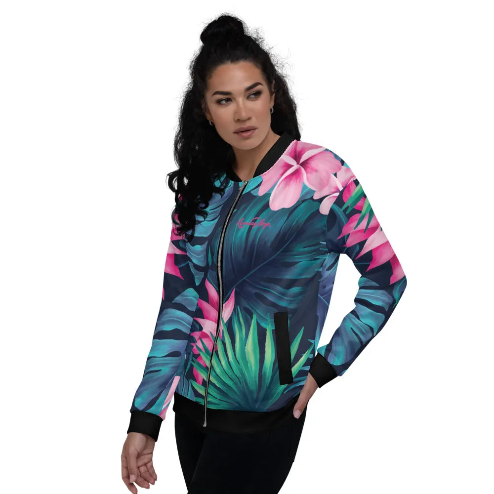 Men's Floral Print Track Jacket
