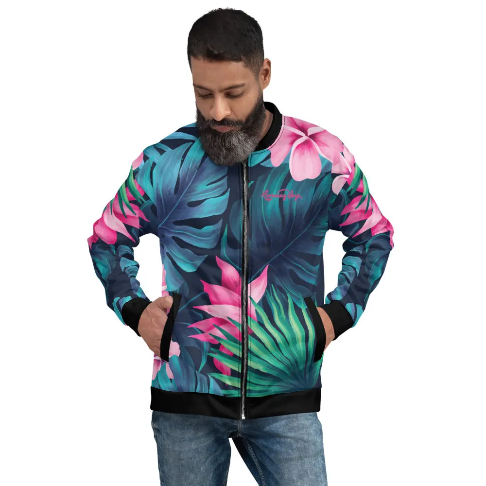 Men's Floral Print Track Jacket