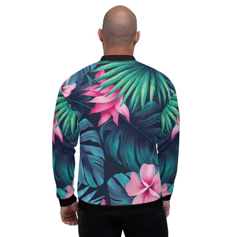 Men's Floral Print Track Jacket