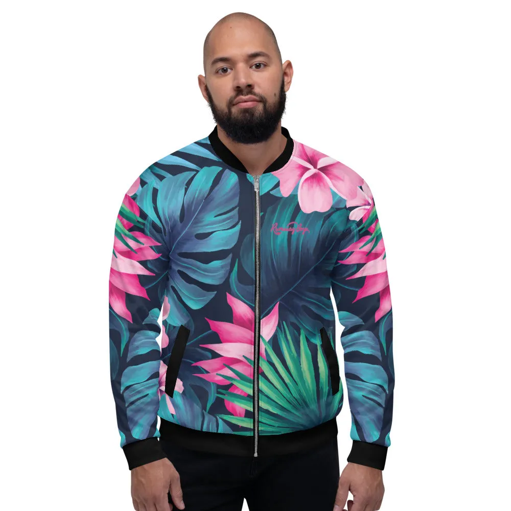 Men's Floral Print Track Jacket