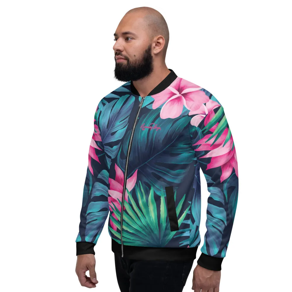 Men's Floral Print Track Jacket